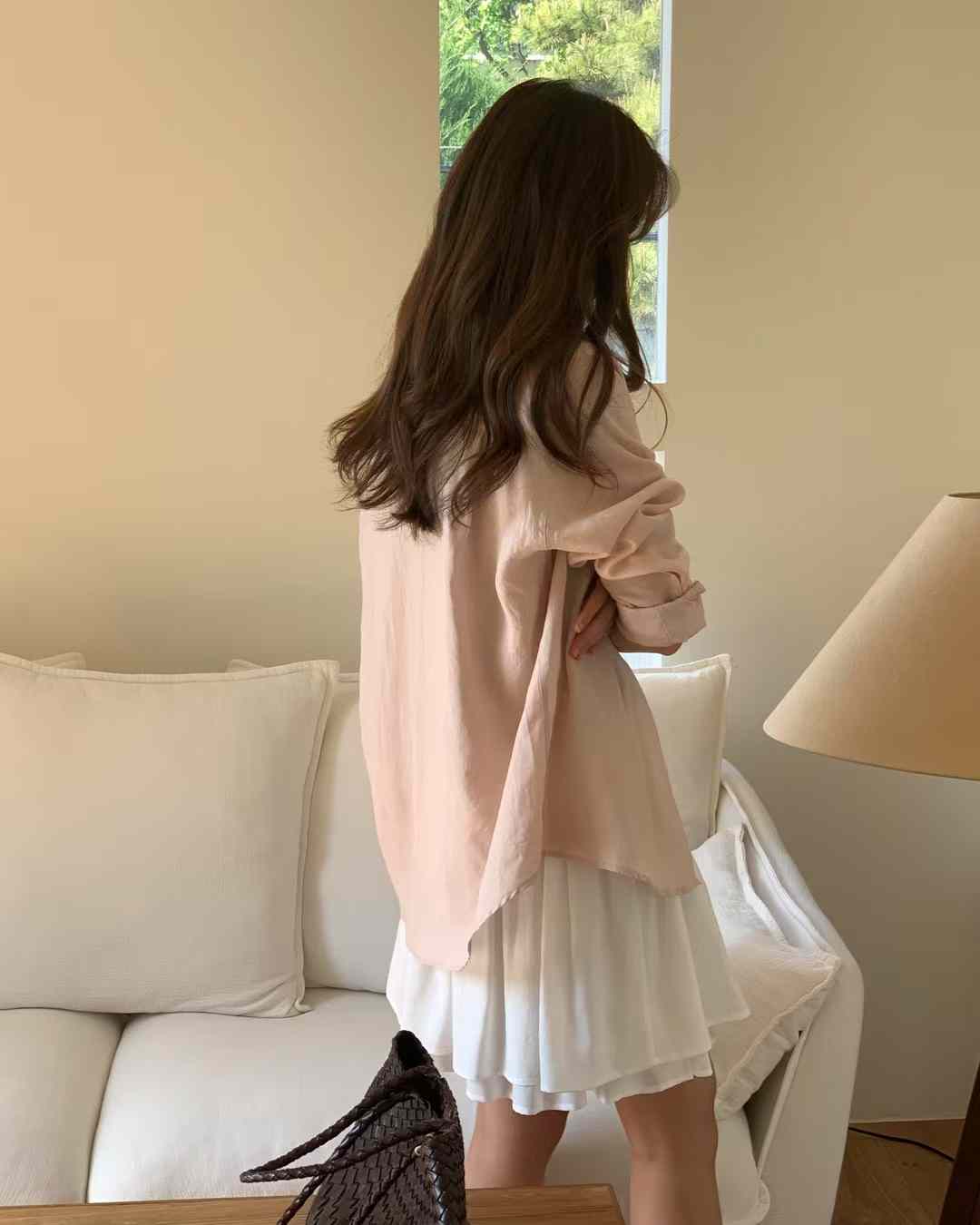 A43.知性女孩單口袋襯衫