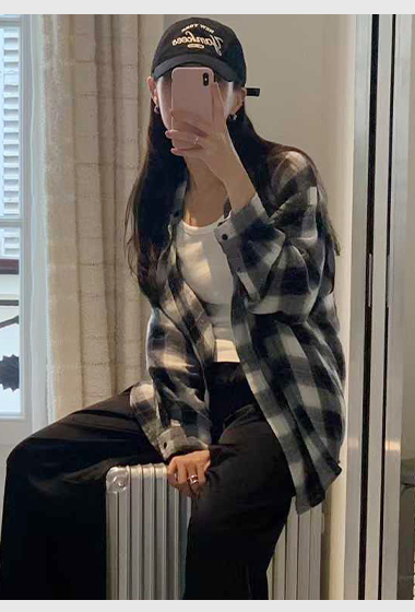 A67.清爽家推薦人氣格紋襯衫