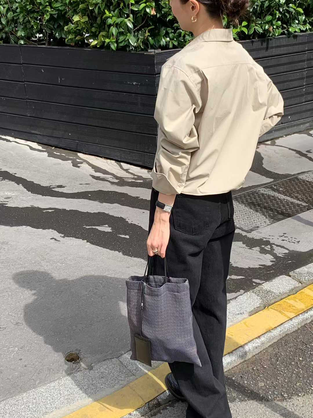 A68.清爽家雅緻短版襯衫
