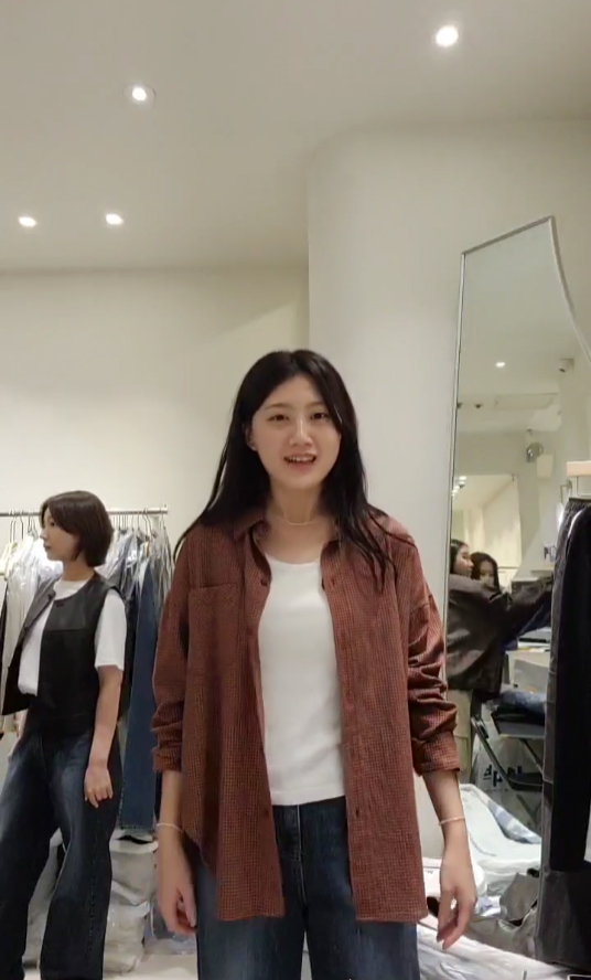 小臉歐膩復古小格紋襯衫