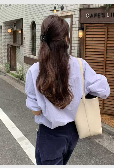 B85.顏值家柔色線條襯衫