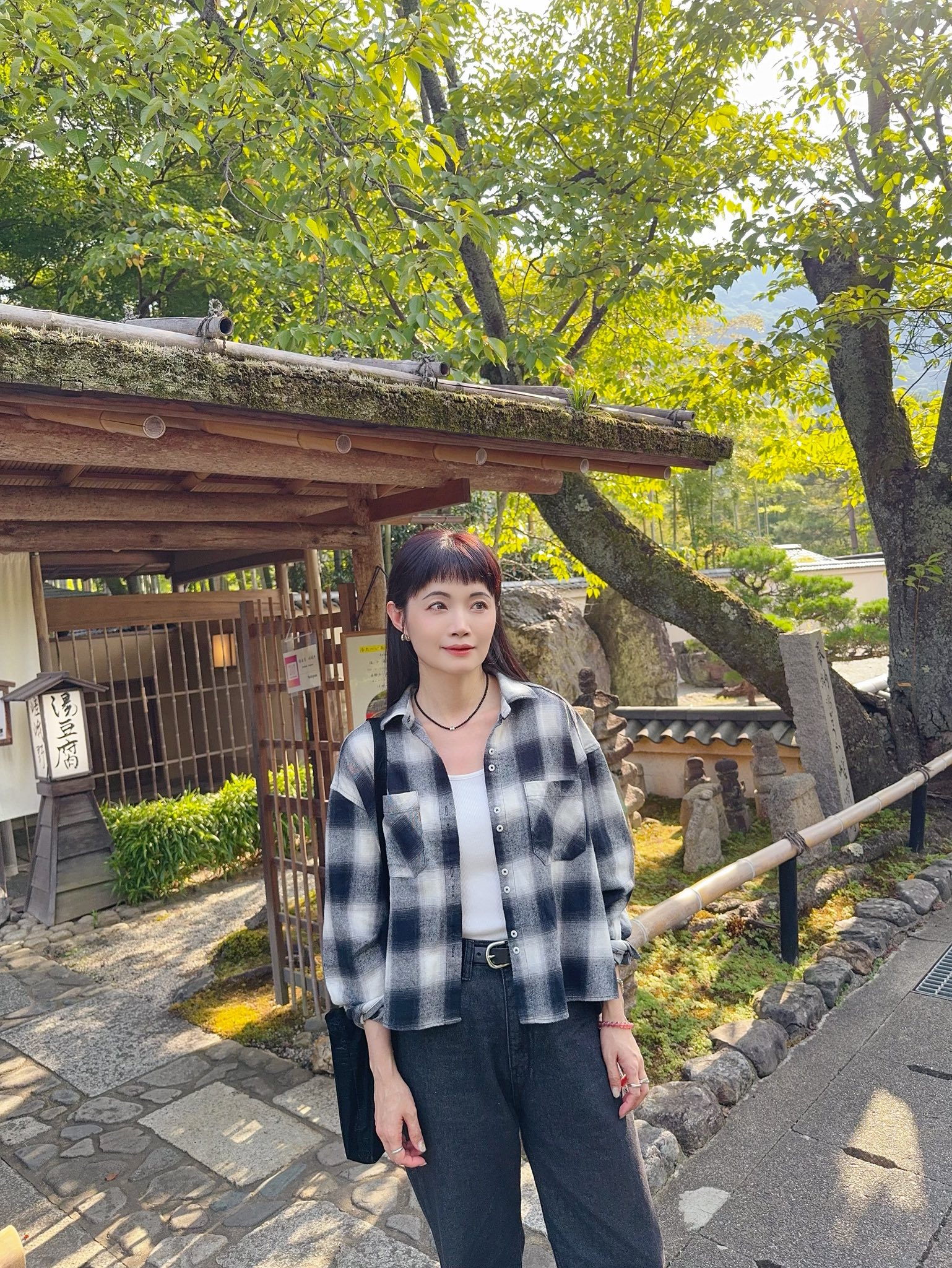 亮色暈染大格紋襯衫