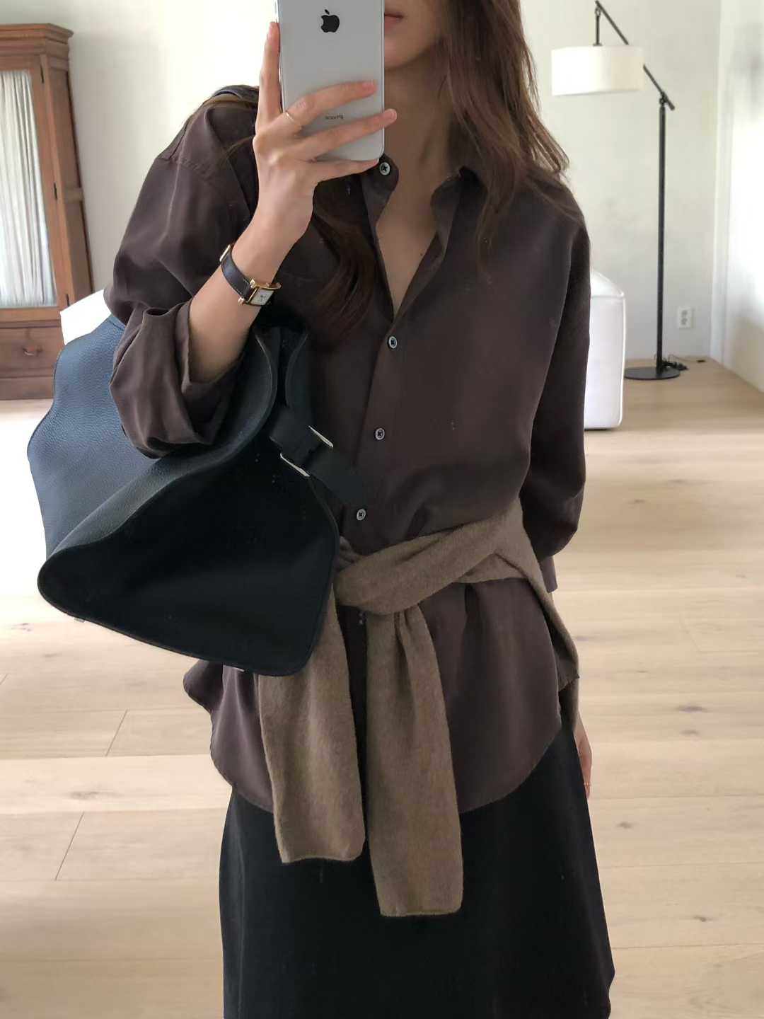 B17.大V家優雅美人天絲襯衫