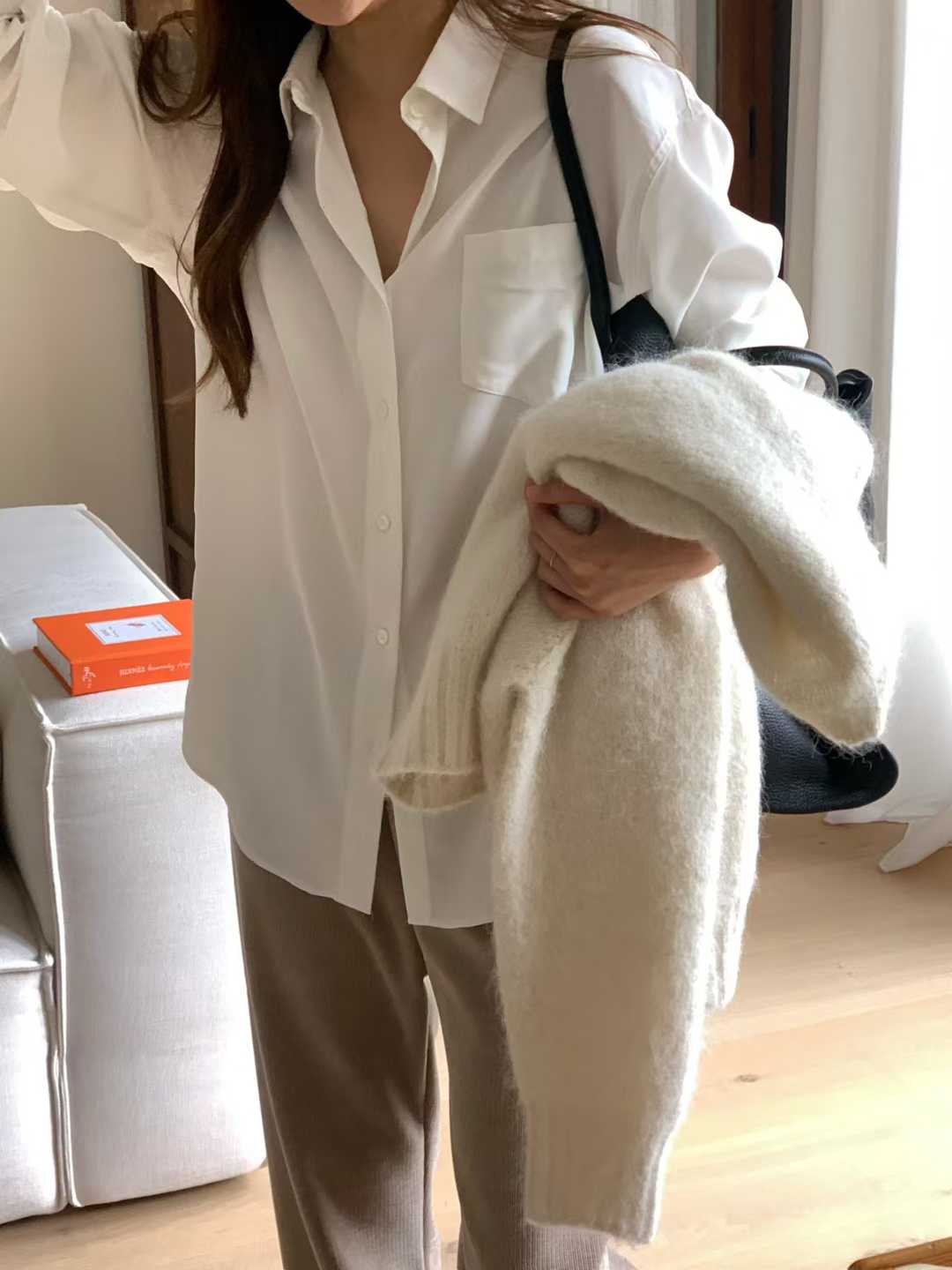 B17.大V家優雅美人天絲襯衫
