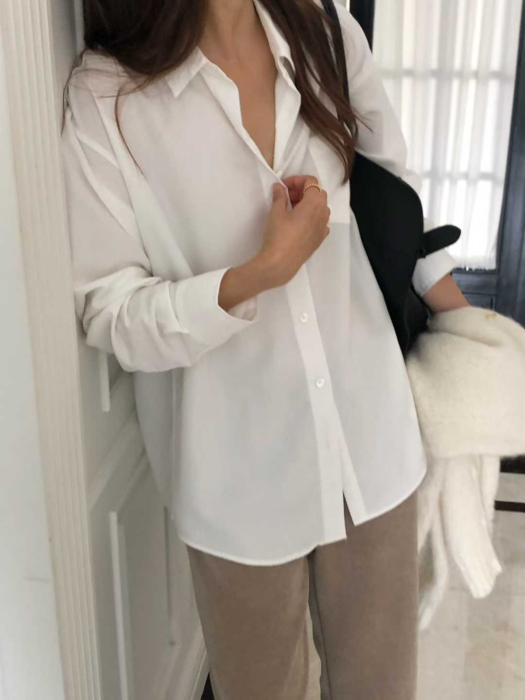 B17.大V家優雅美人天絲襯衫