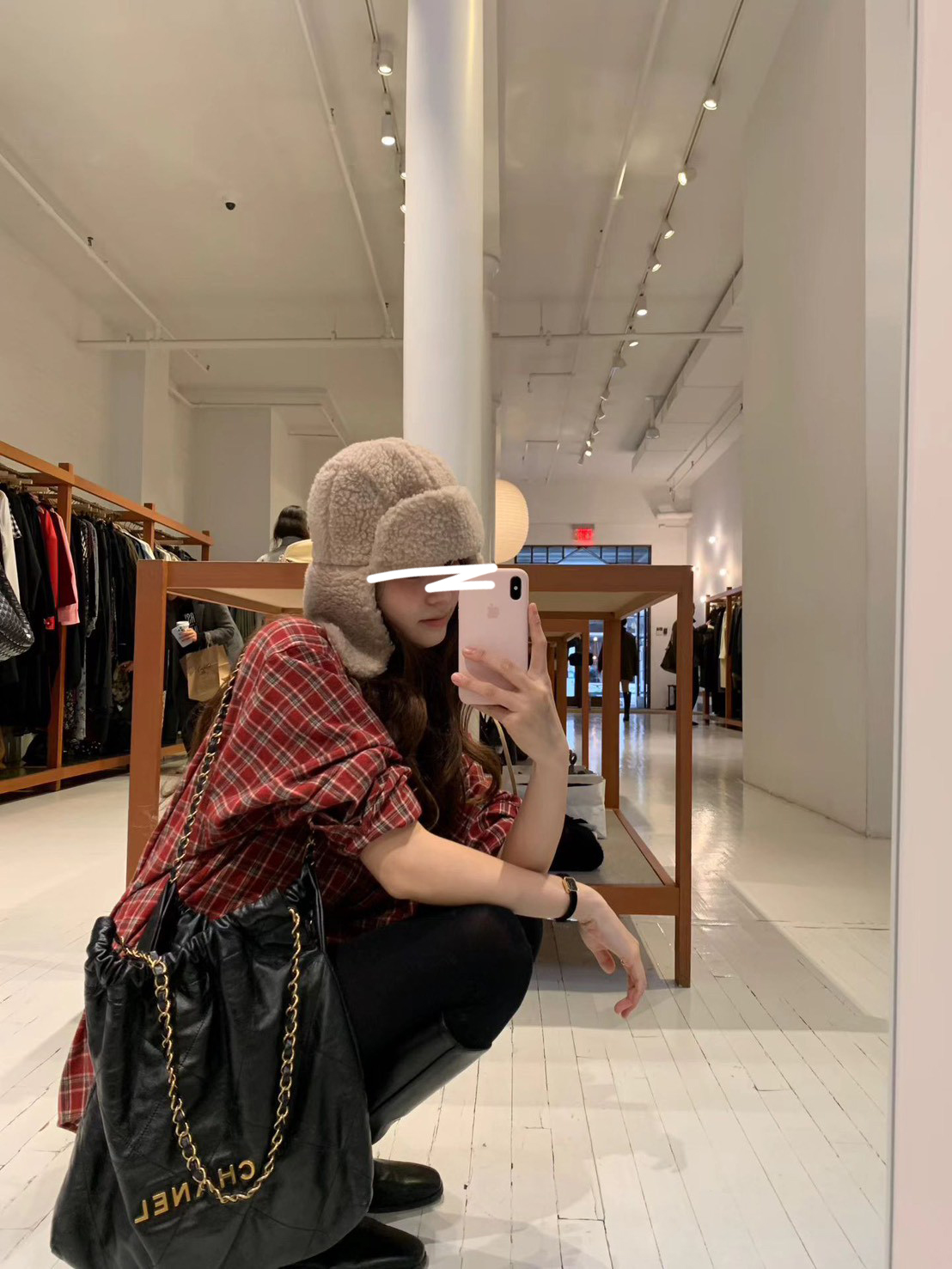 C42.顏值家節慶氛圍格紋襯衫