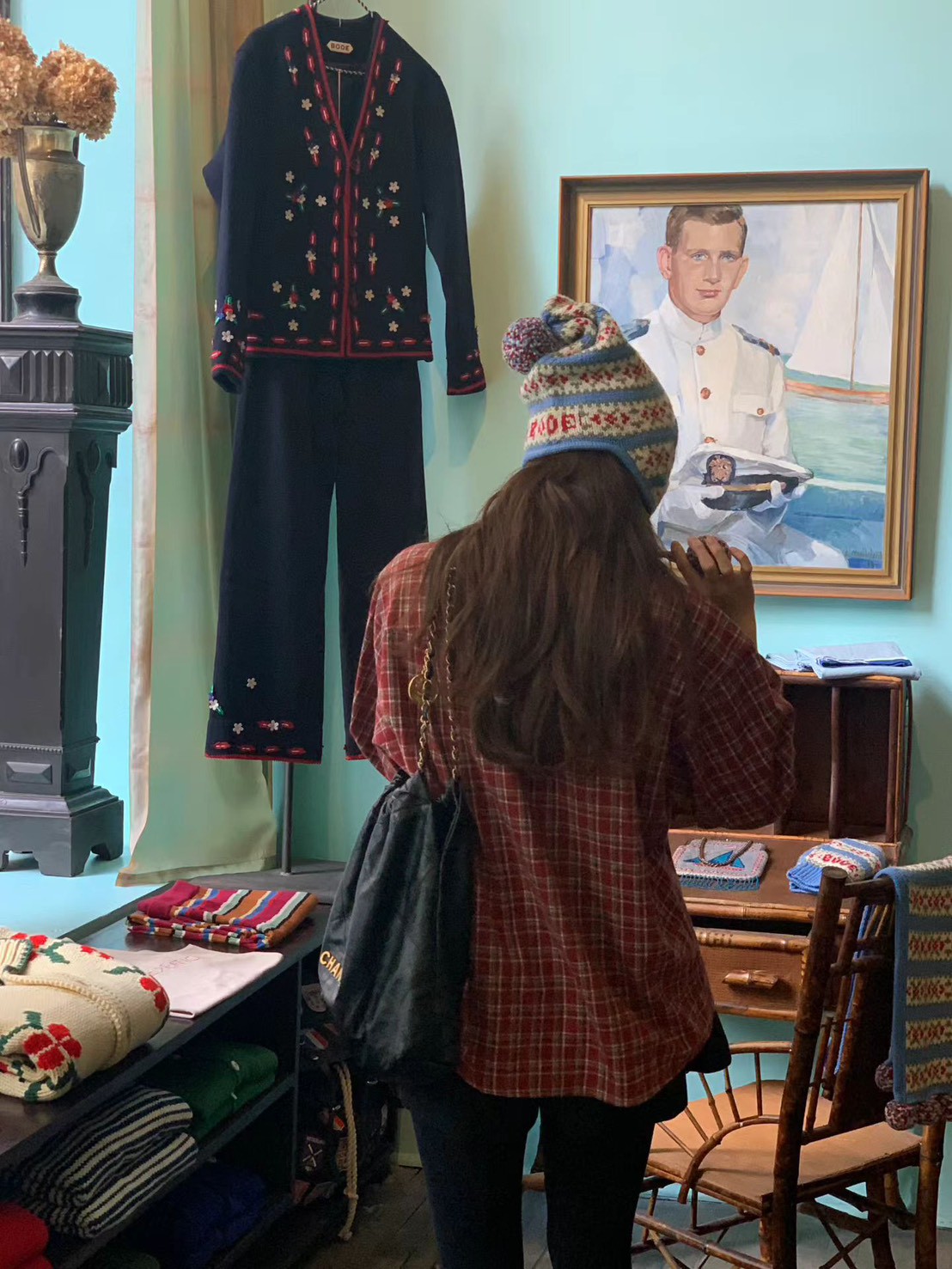 C42.顏值家節慶氛圍格紋襯衫