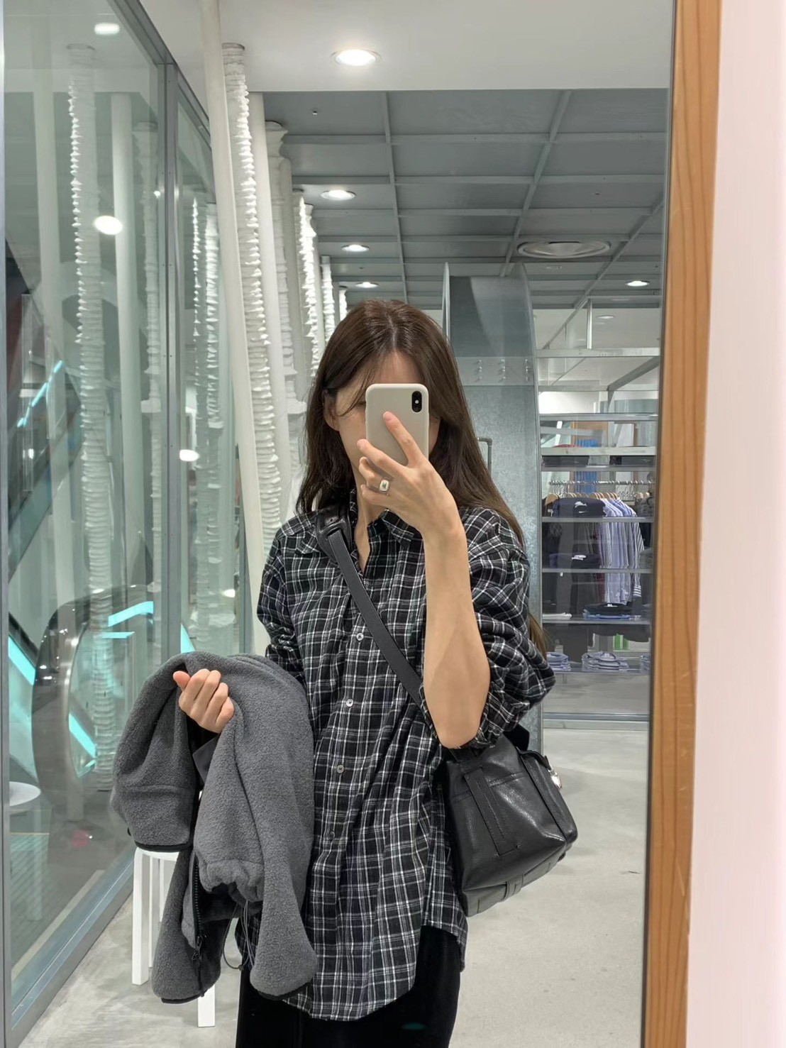 C42.顏值家節慶氛圍格紋襯衫