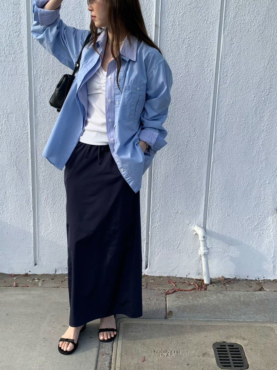 B64.人氣甜美糖果色襯衫