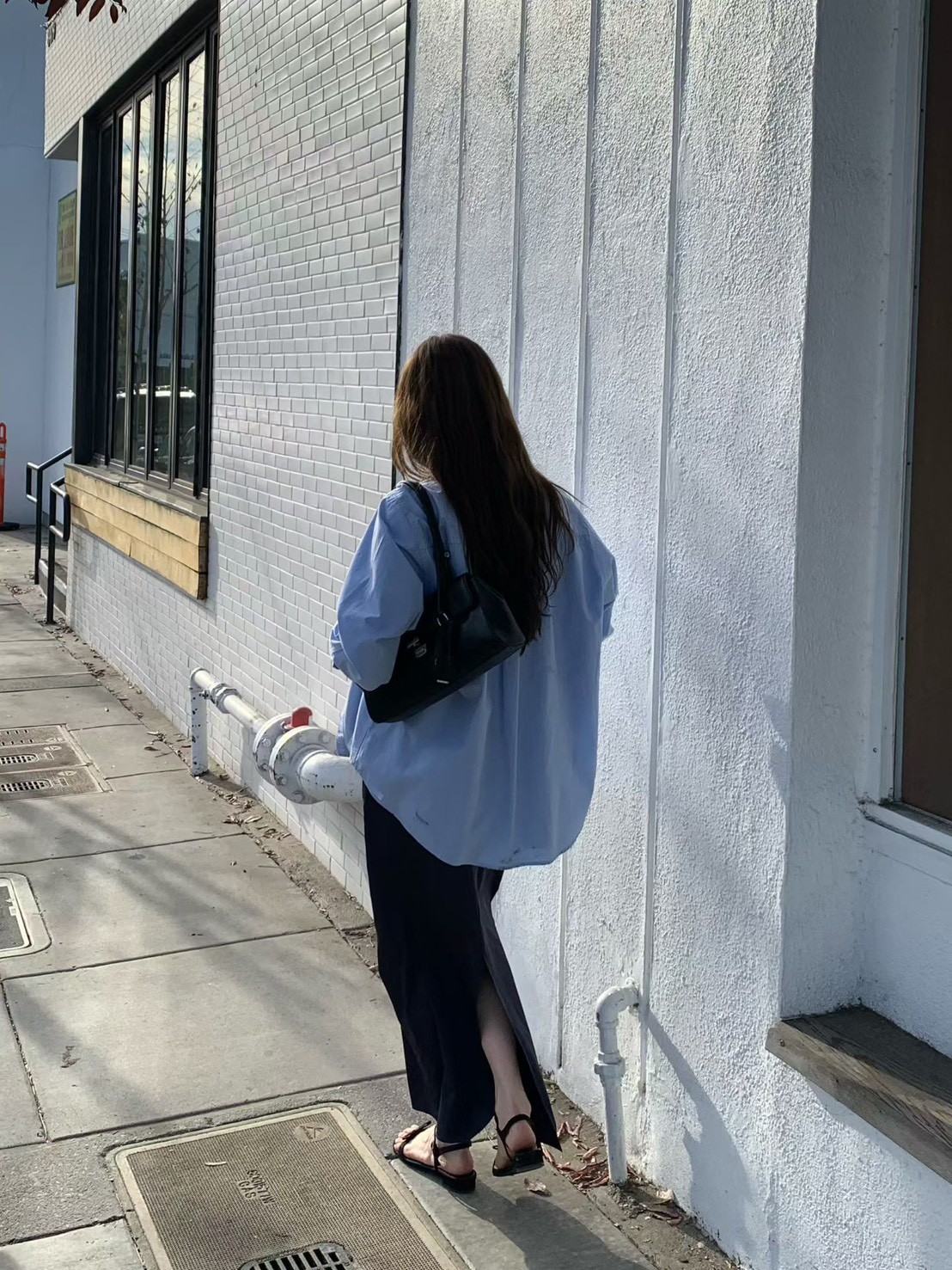 B64.人氣甜美糖果色襯衫