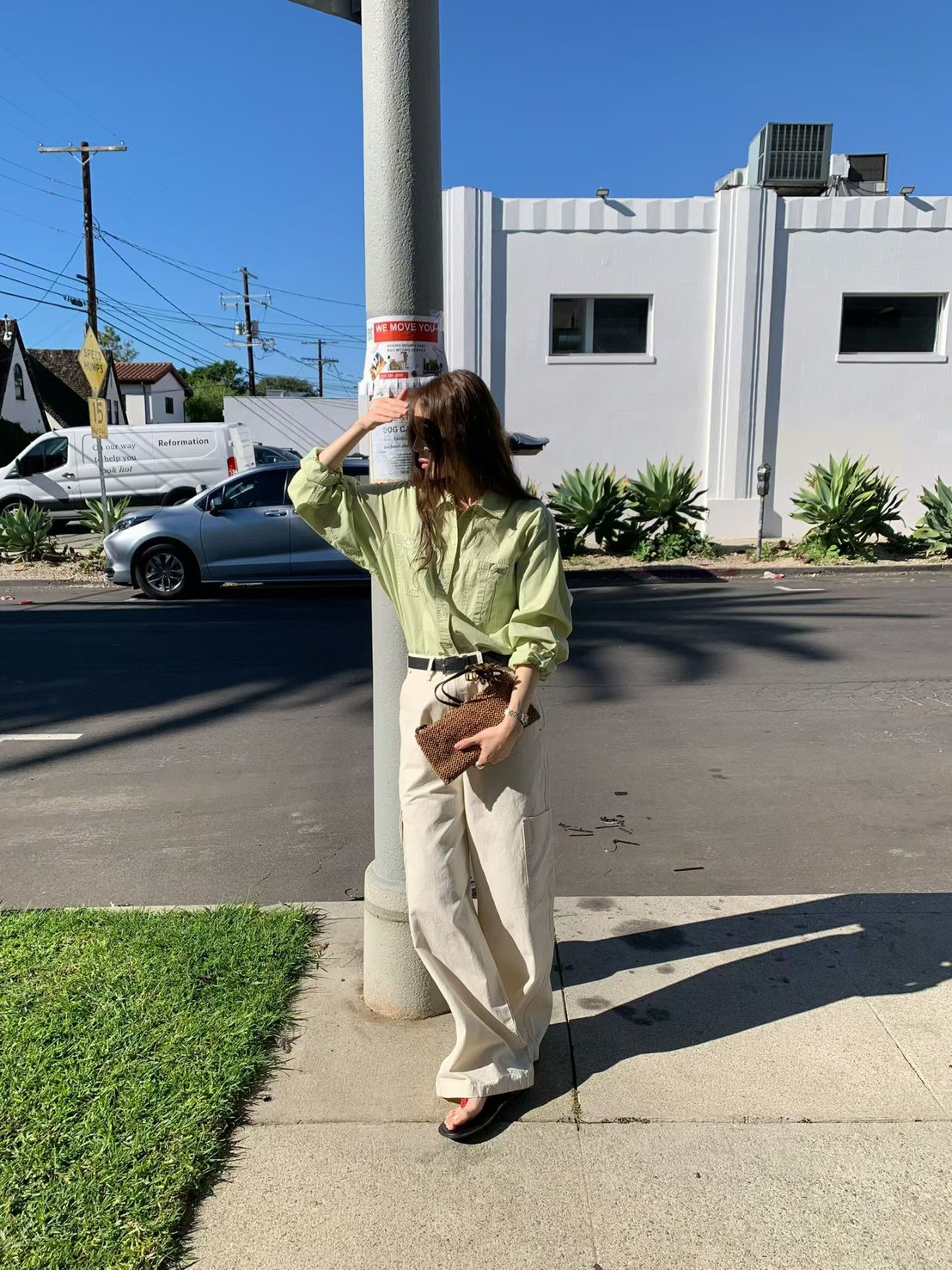 B64.人氣甜美糖果色襯衫