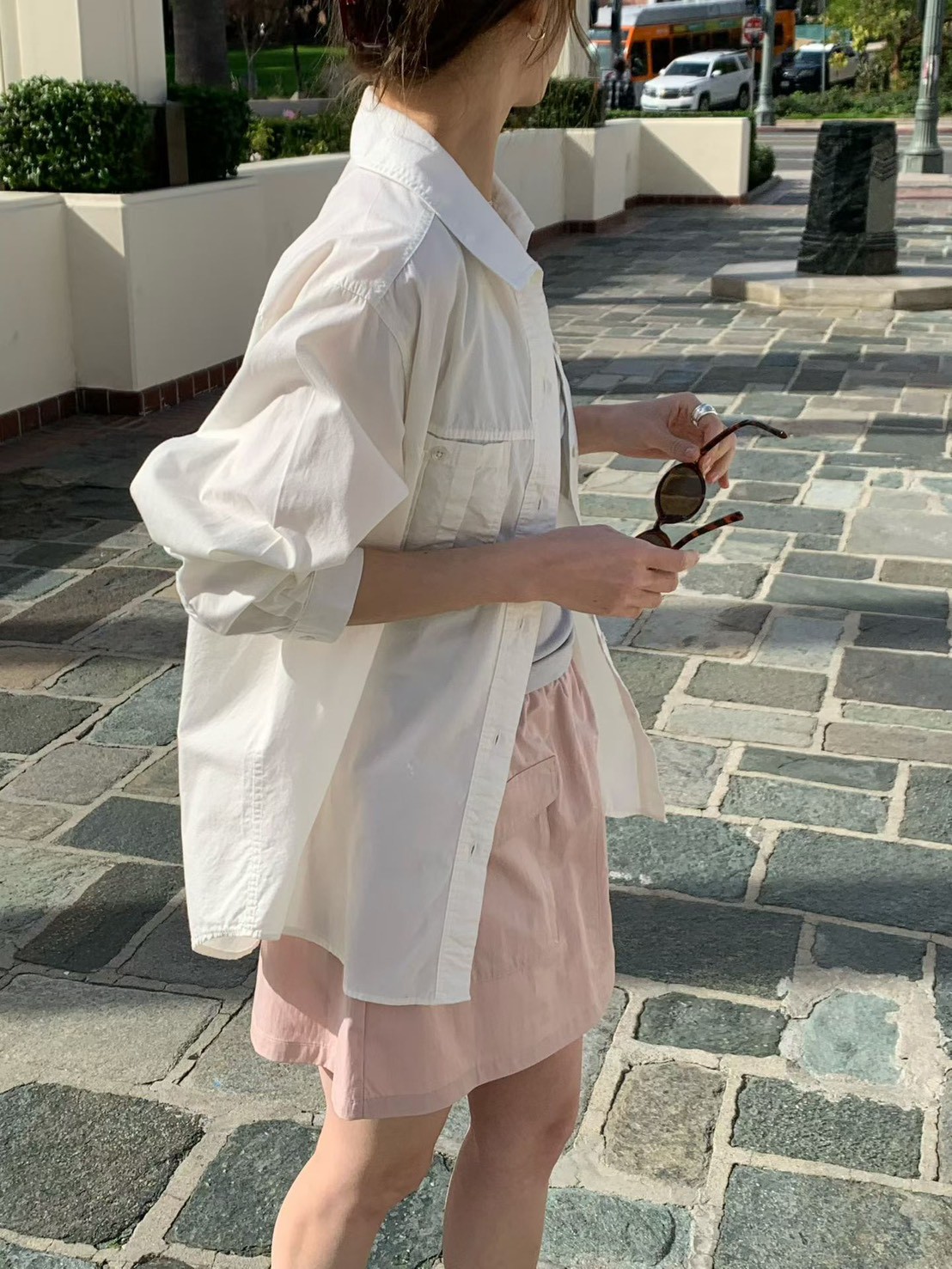 B64.人氣甜美糖果色襯衫