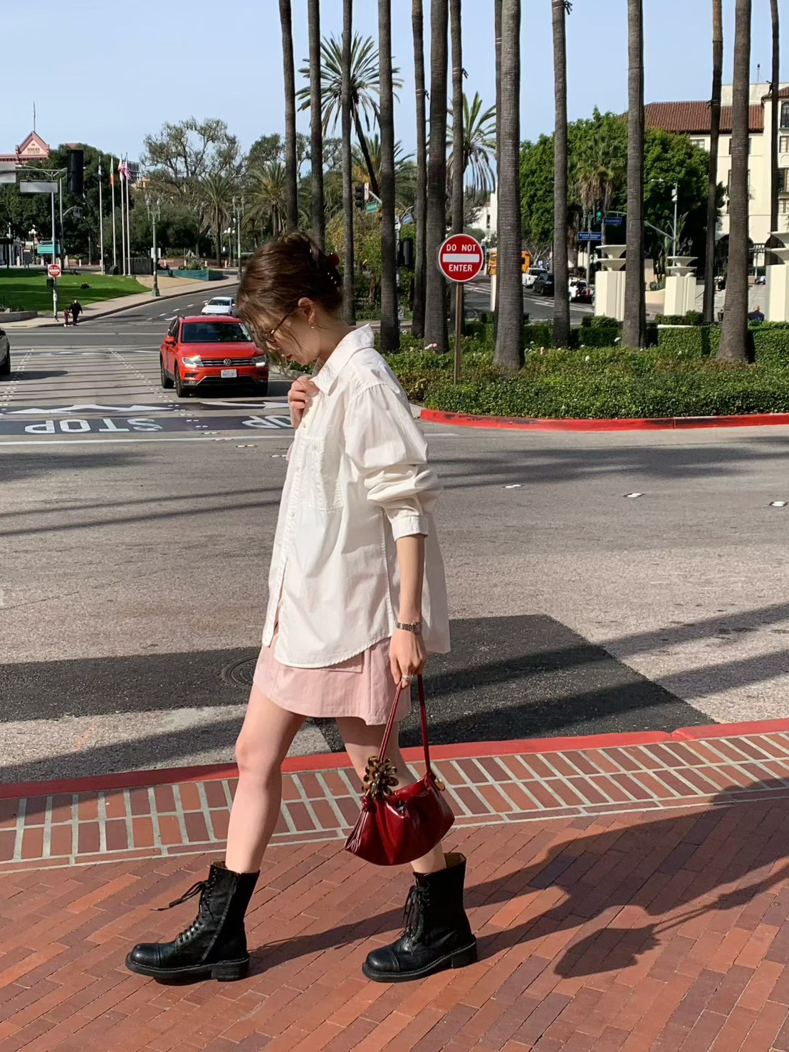 B64.人氣甜美糖果色襯衫