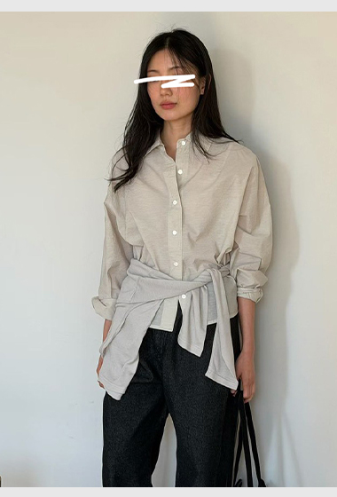 A36.瘦瘦歐膩清新好搭襯衫