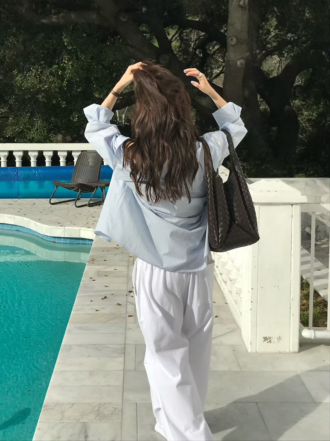 A95.小V家粉彩直條紋襯衫