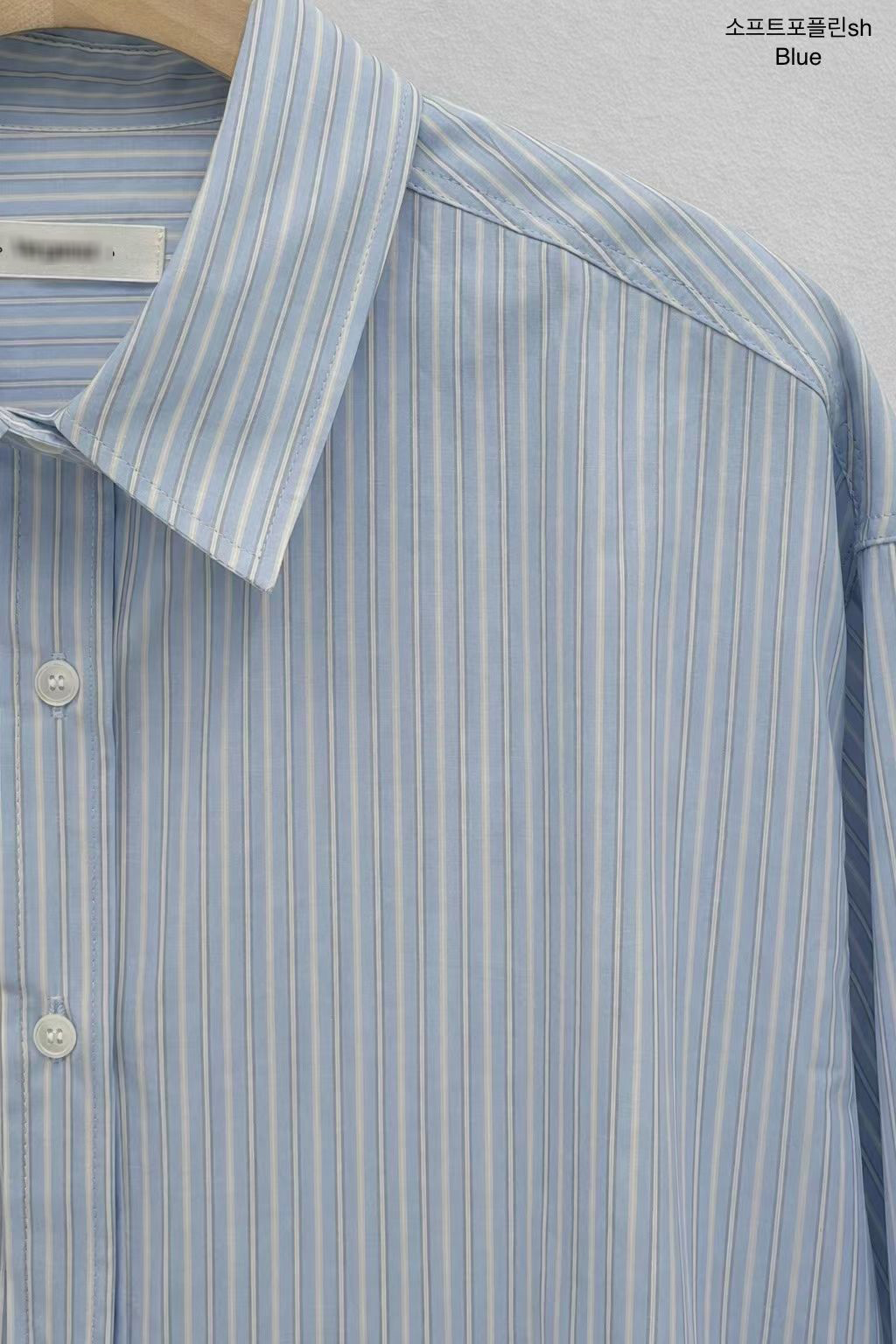 A95.小V家粉彩直條紋襯衫