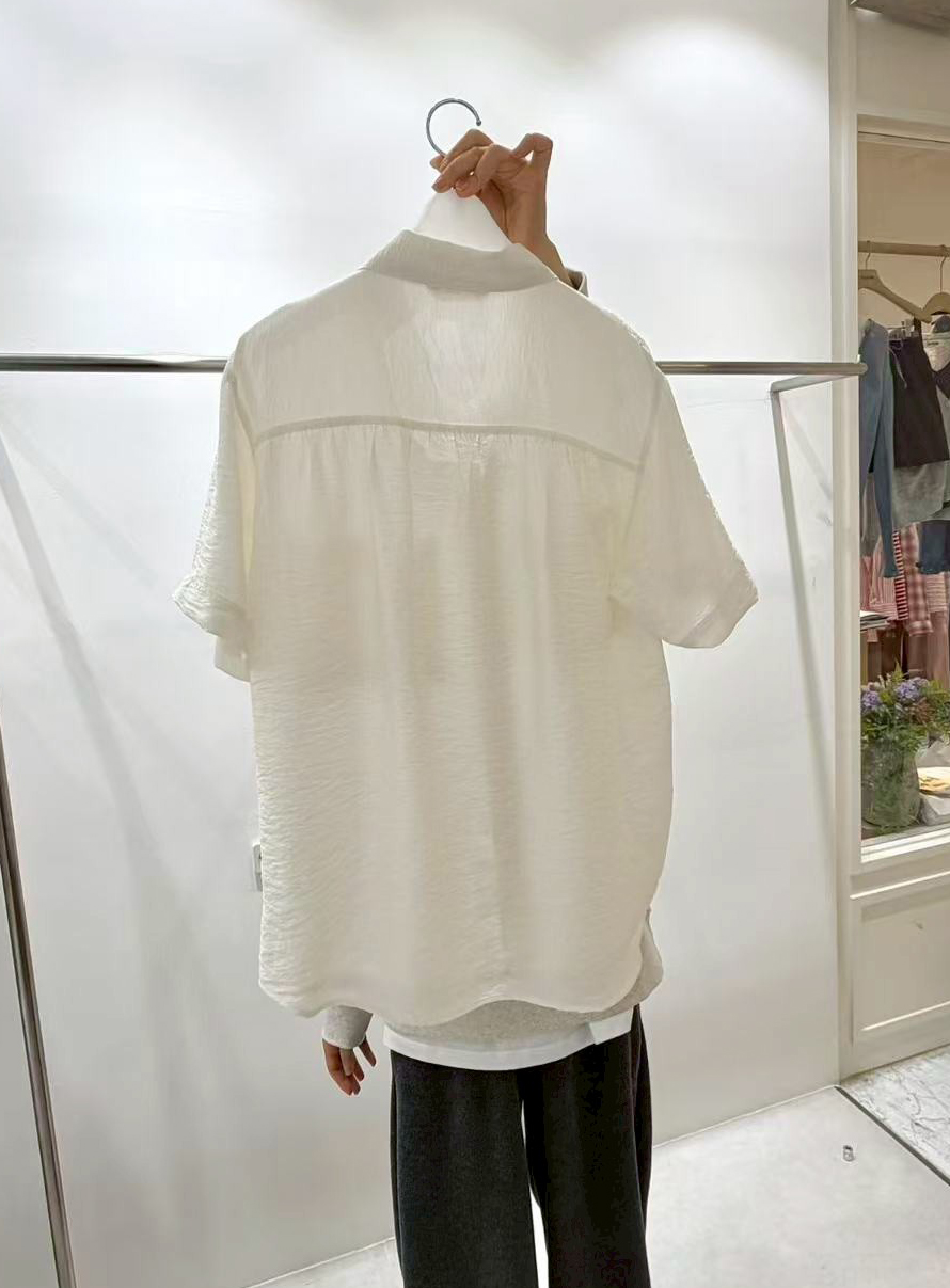 B12.質感家溫柔雙口袋襯衫