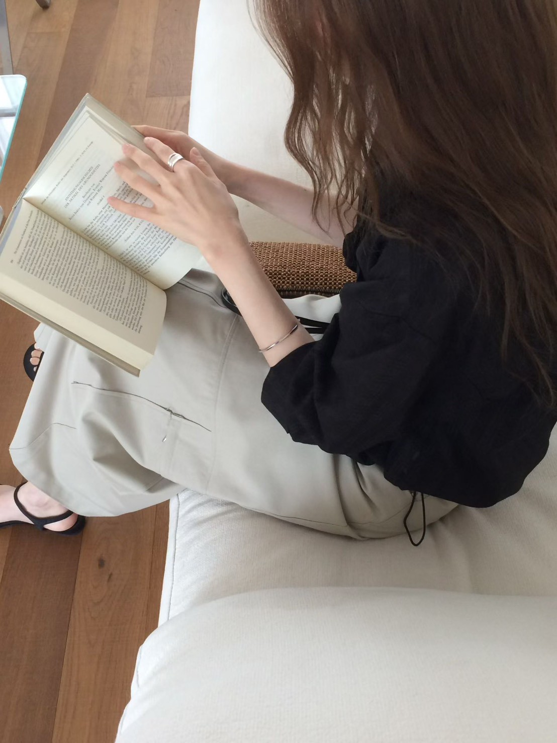 B37.甜甜鬆餅格微透襯衫