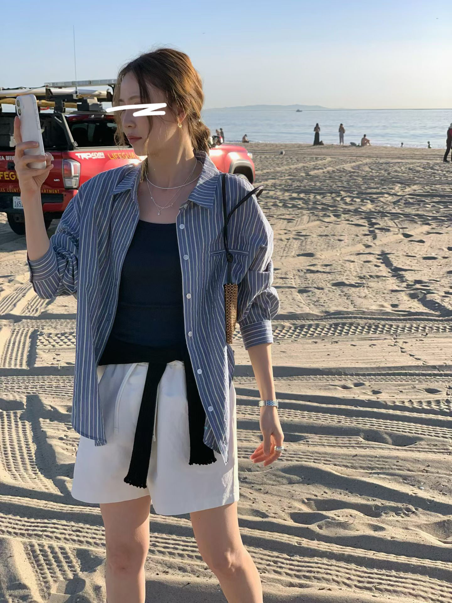 B27.氣質日本布直條紋襯衫