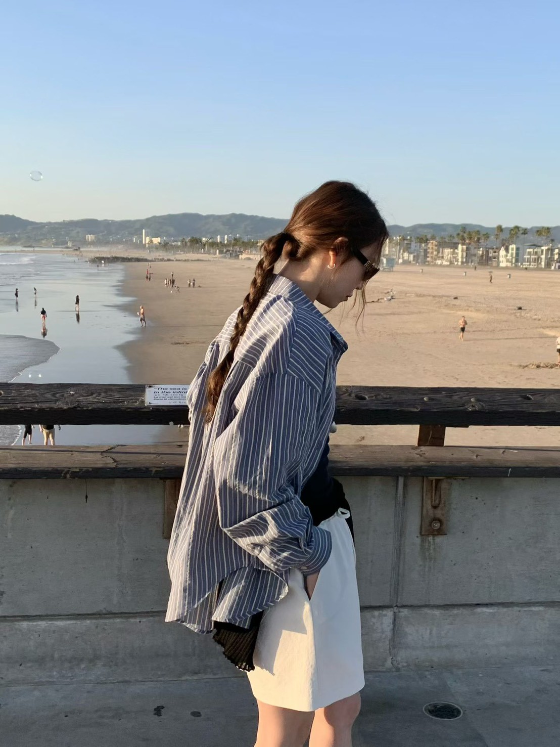 B27.氣質日本布直條紋襯衫