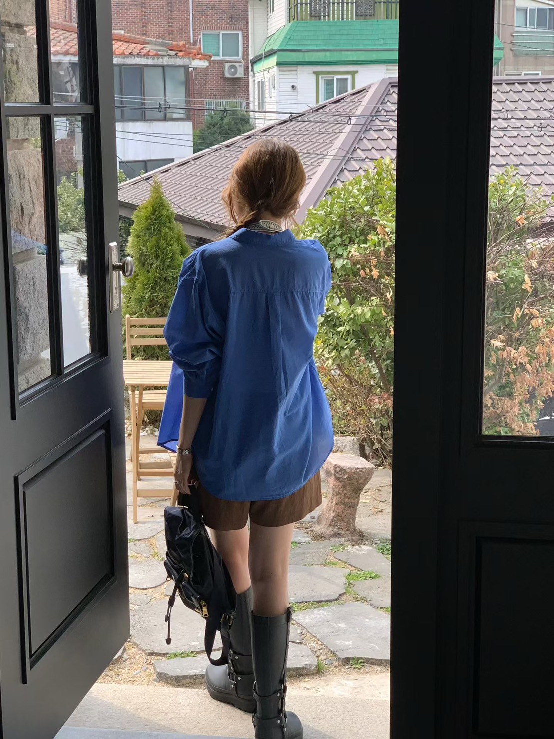 B28.粉彩多色口袋襯衫