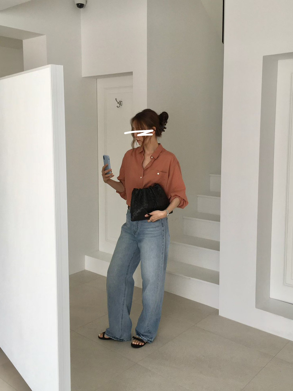 B28.粉彩多色口袋襯衫