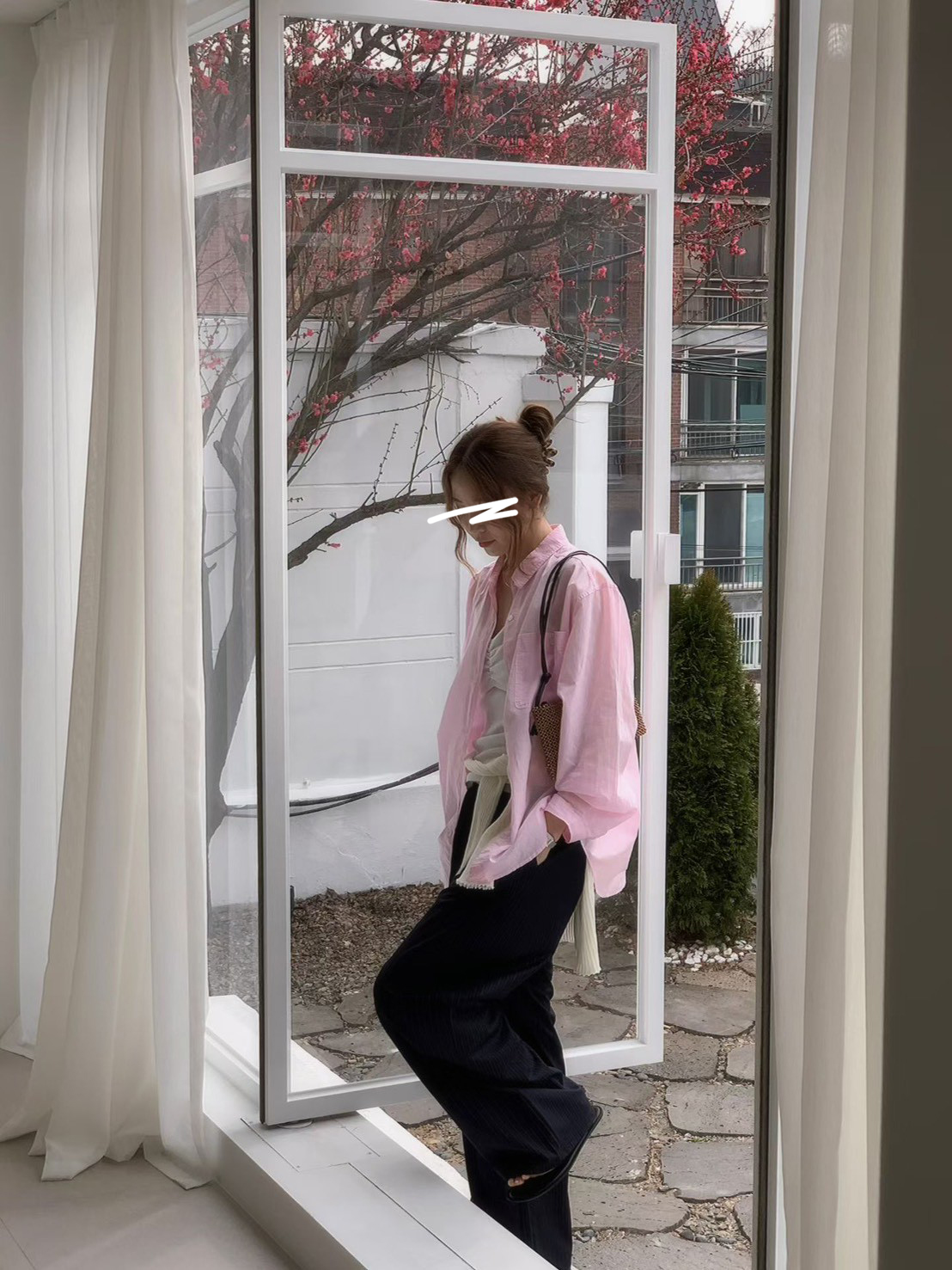 B28.粉彩多色口袋襯衫