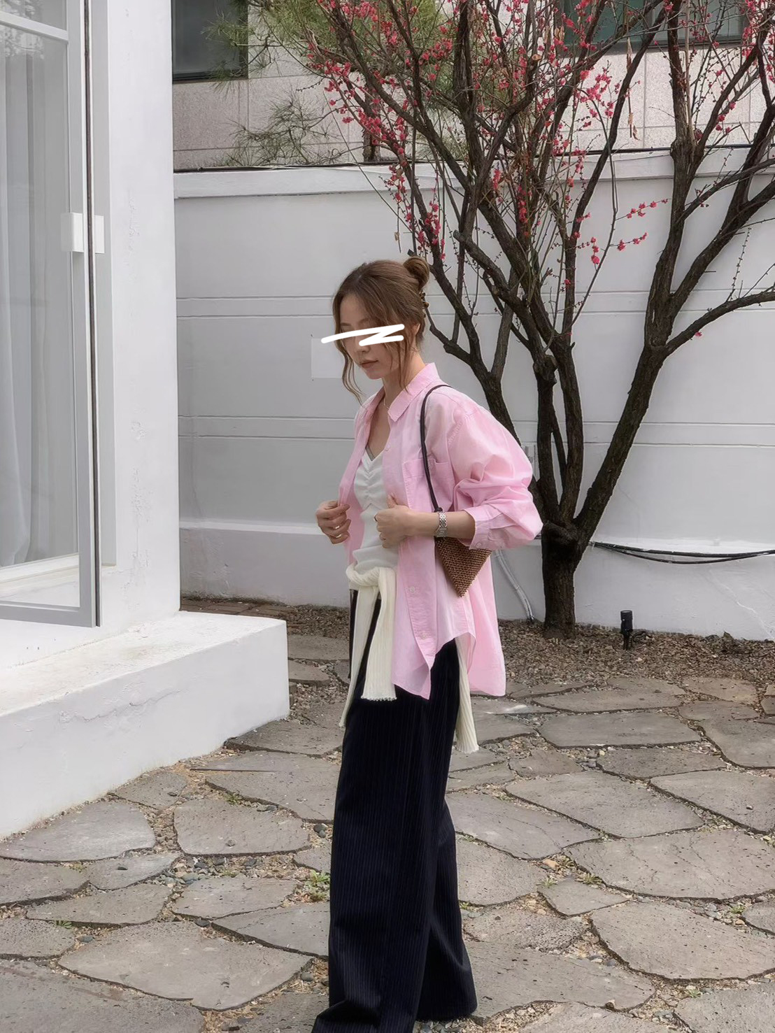 B28.粉彩多色口袋襯衫