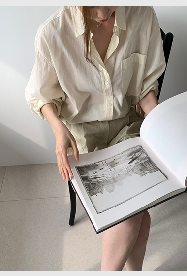 B28.粉彩多色口袋襯衫