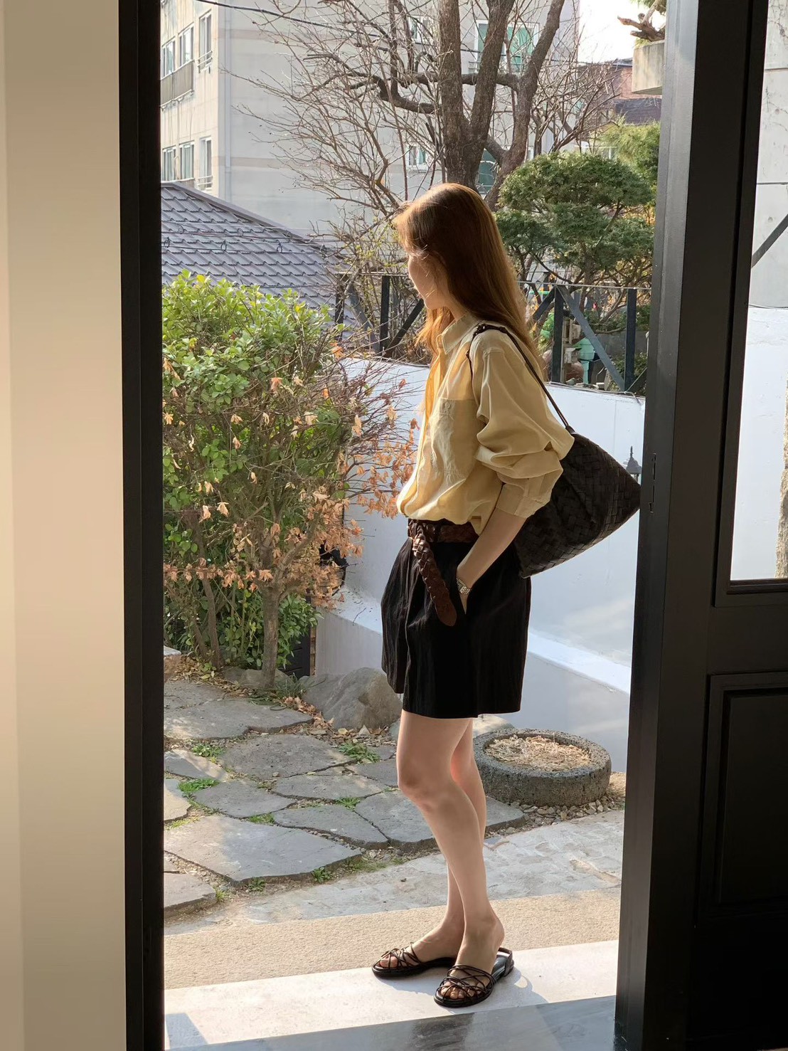 B28.粉彩多色口袋襯衫