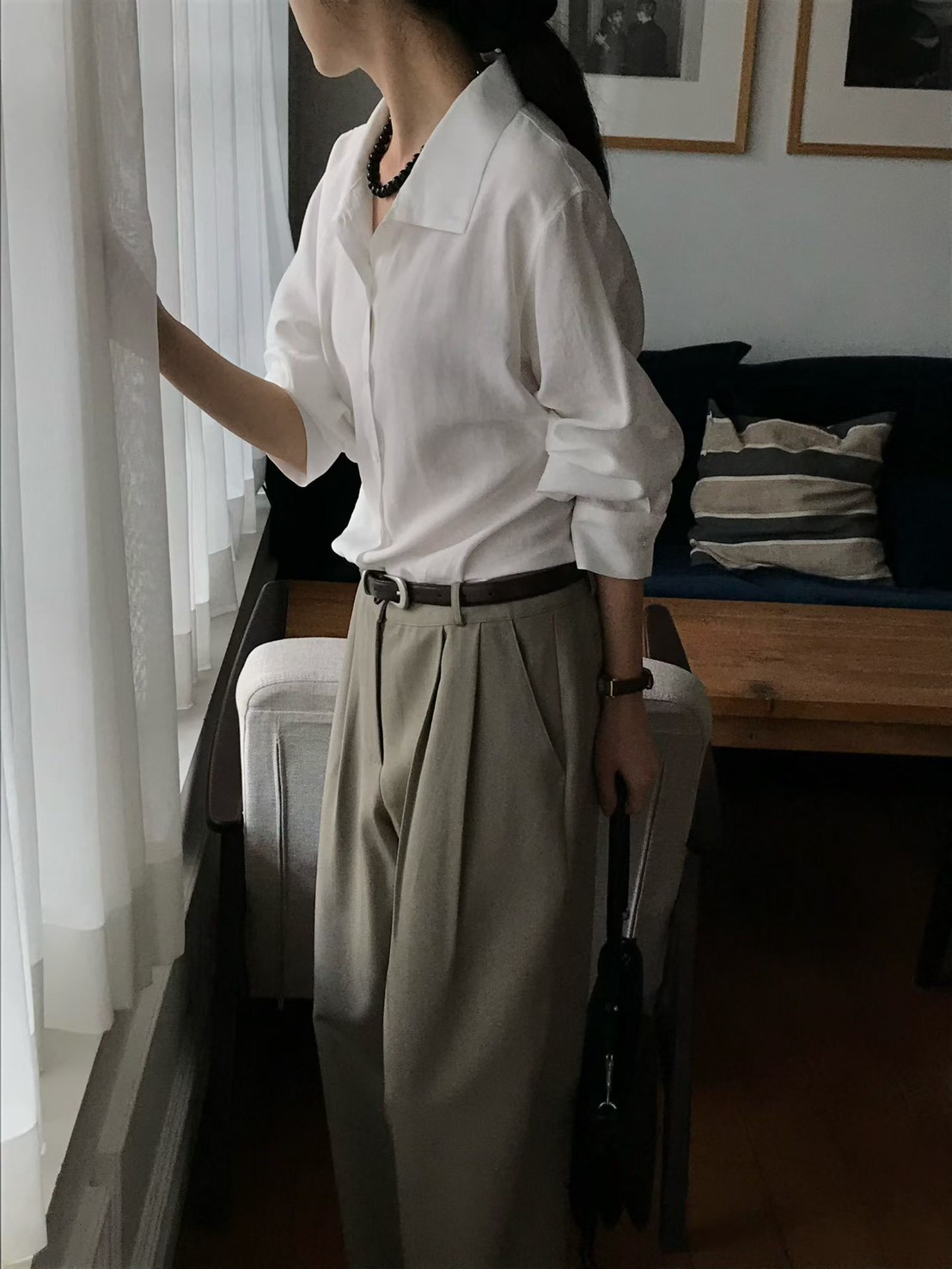 B59.小V家可立領2WAY襯衫