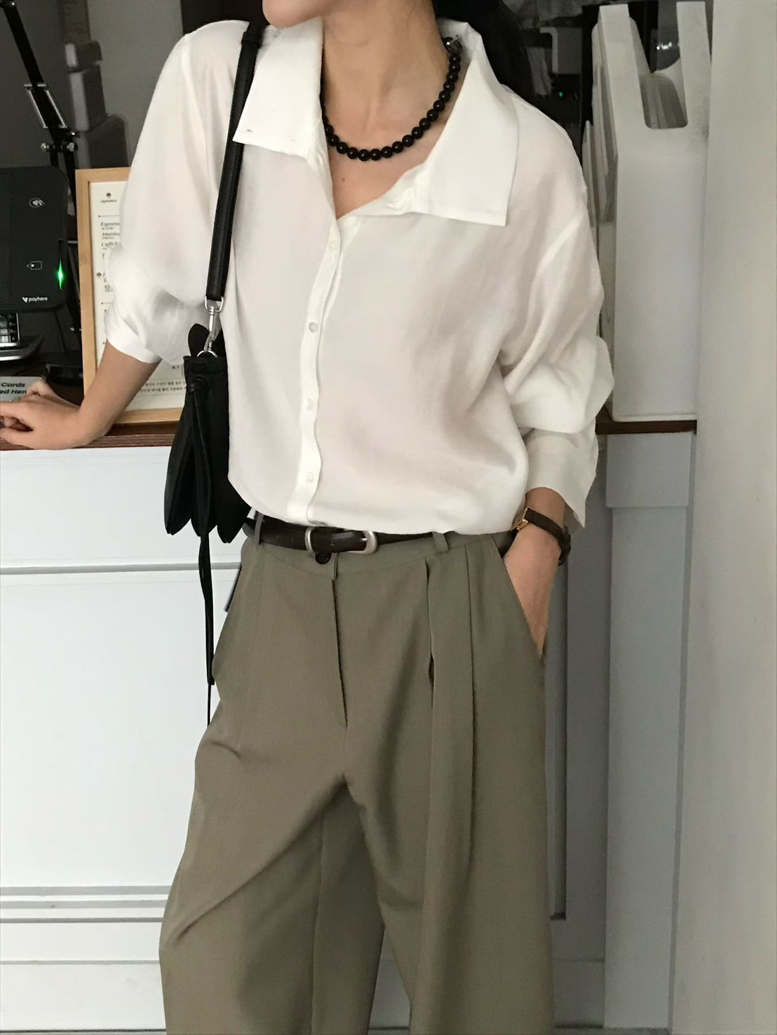 B59.小V家可立領2WAY襯衫