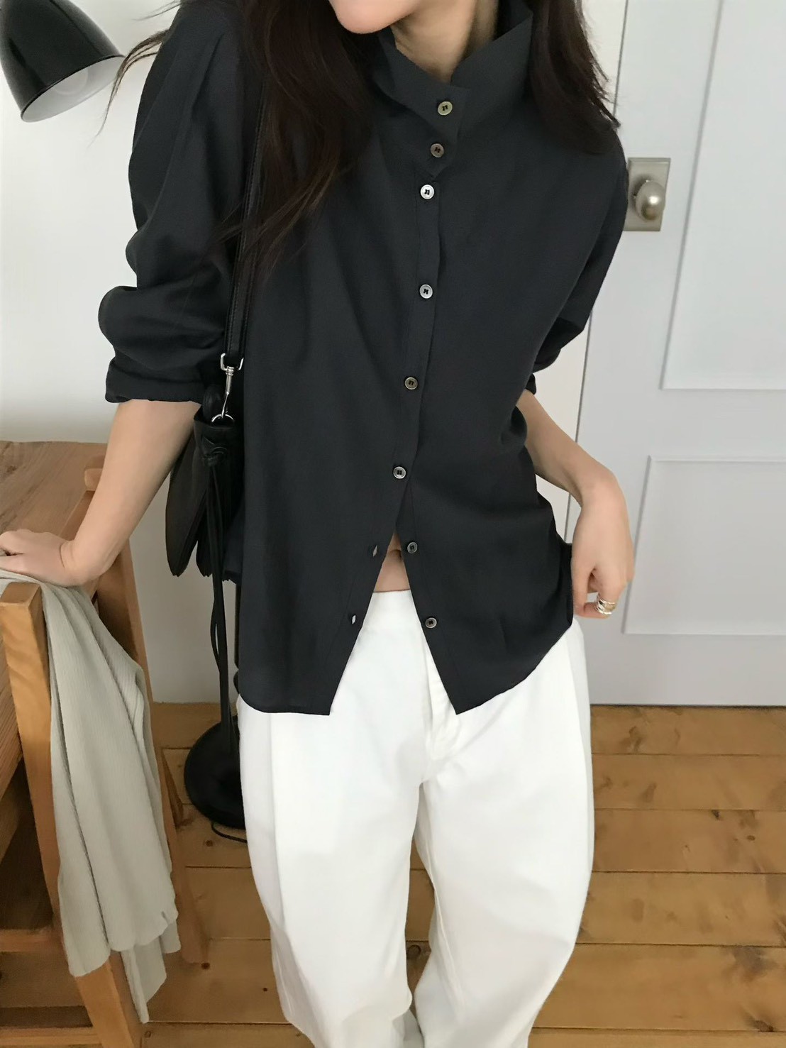 B59.小V家可立領2WAY襯衫