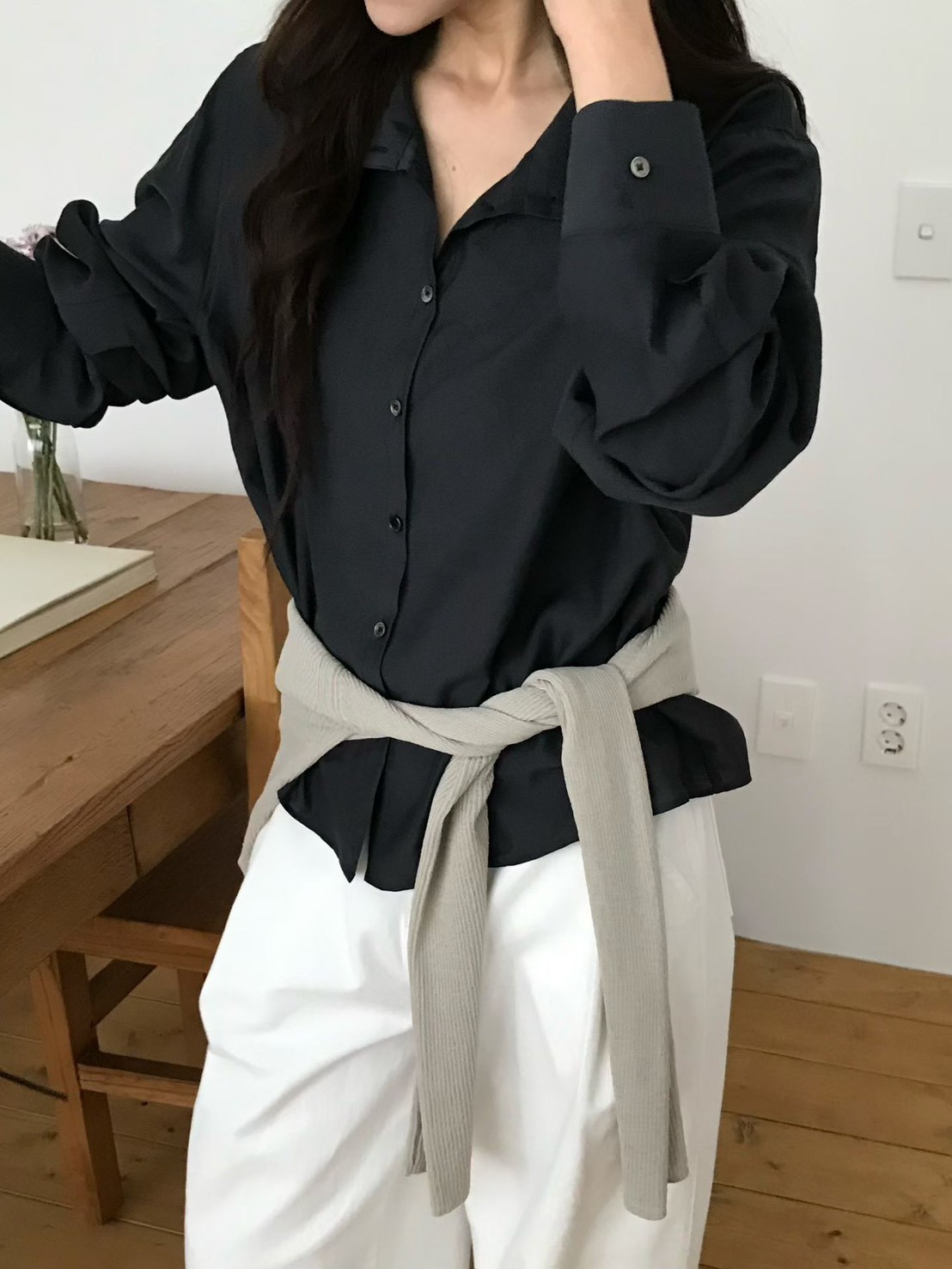 B59.小V家可立領2WAY襯衫