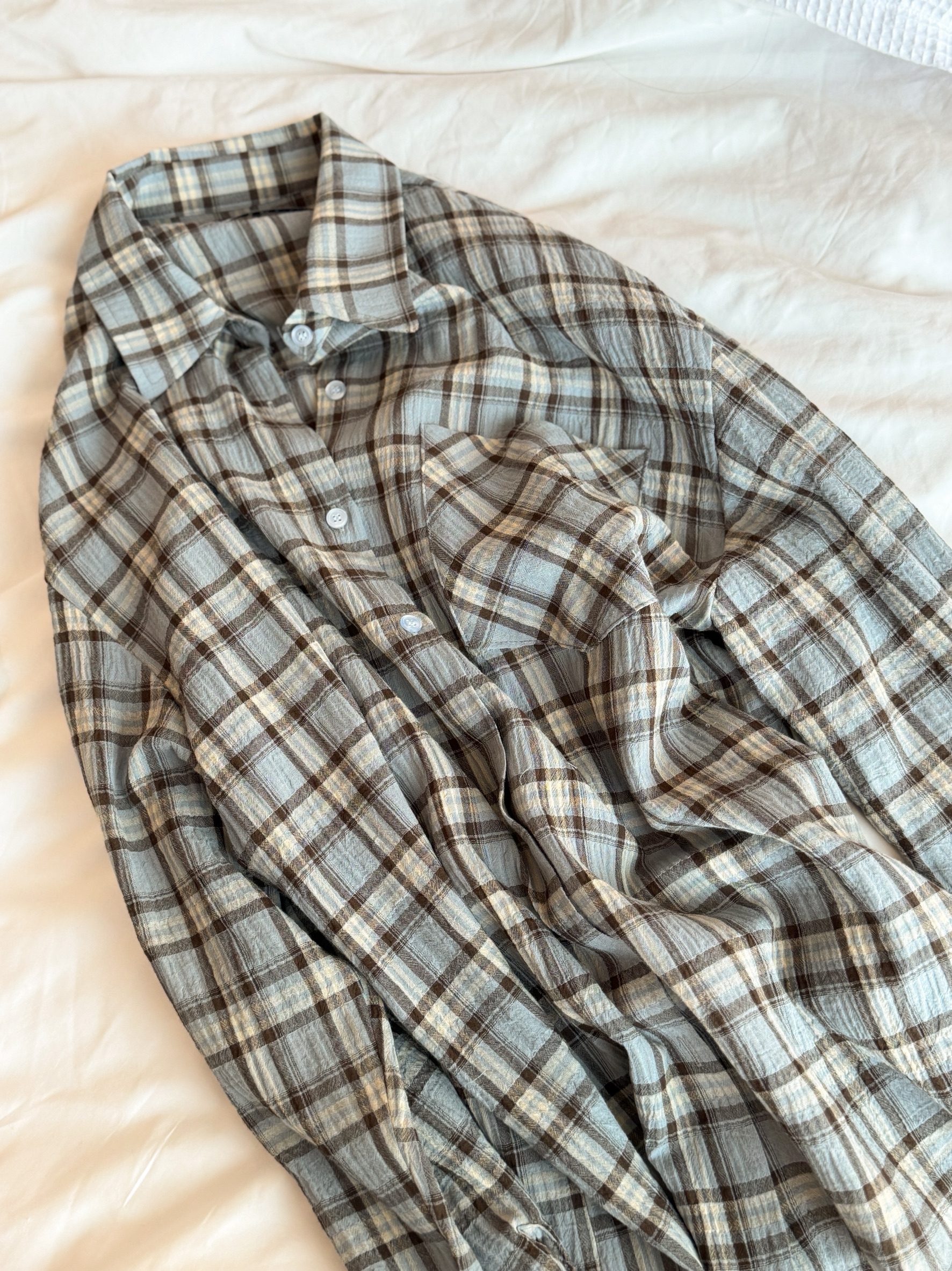 B136.學院經典格紋襯衫