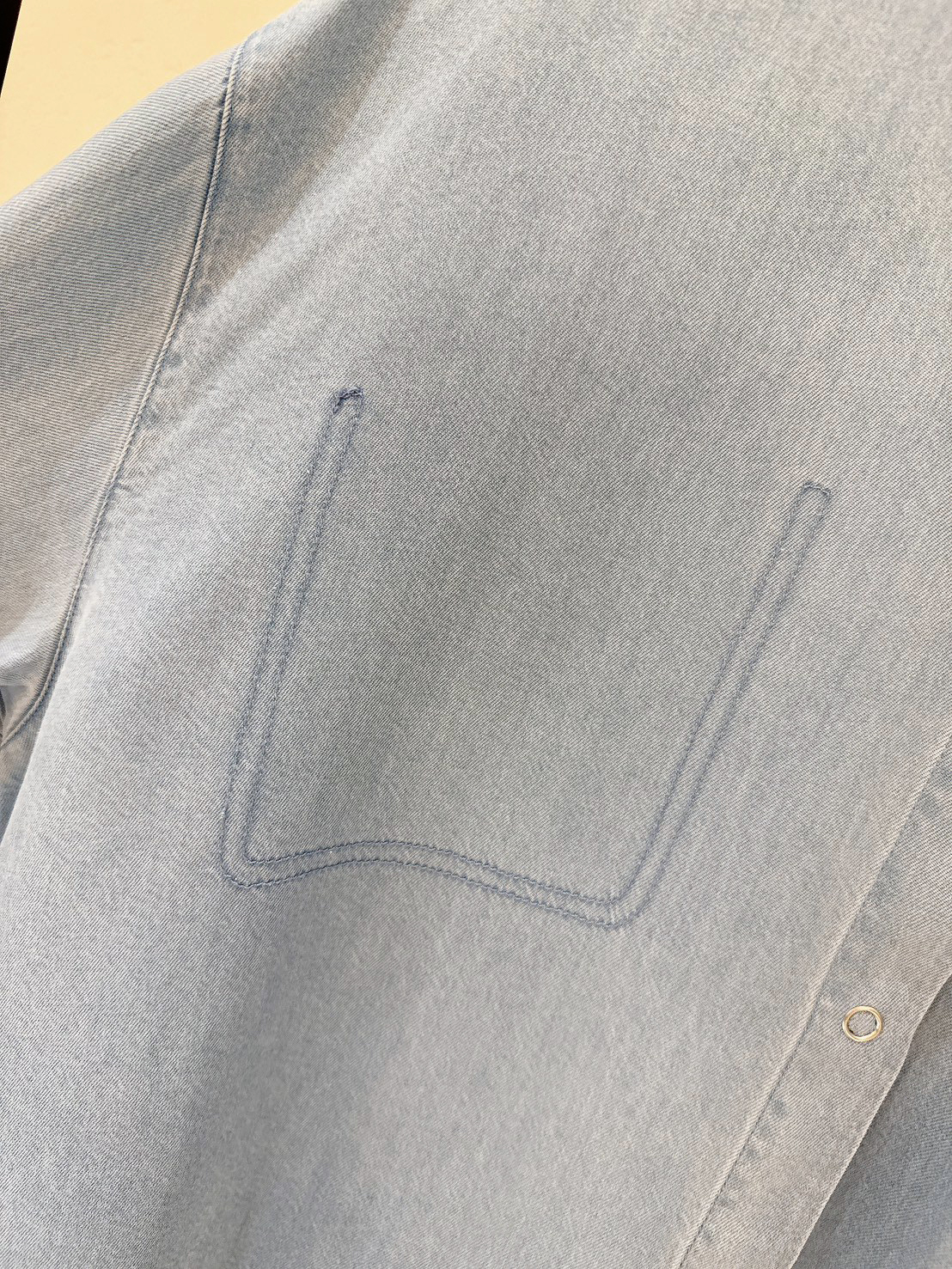 B131.舒適萊賽爾牛仔襯衫