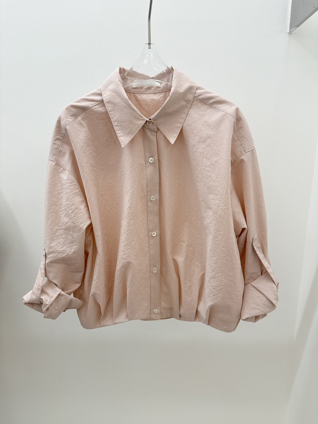 B128.溫柔女孩泡芙襯衫