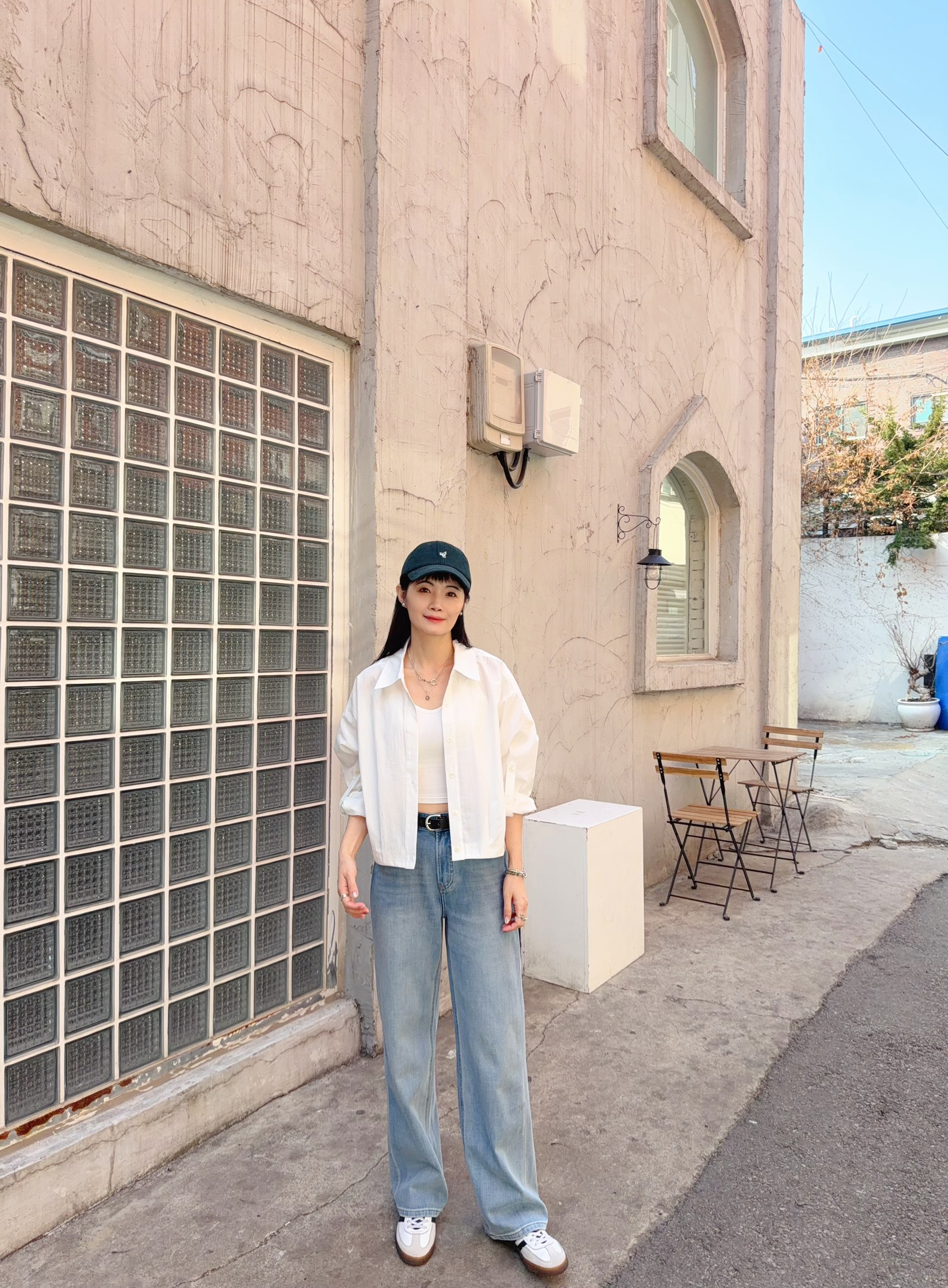 B128.溫柔女孩泡芙襯衫