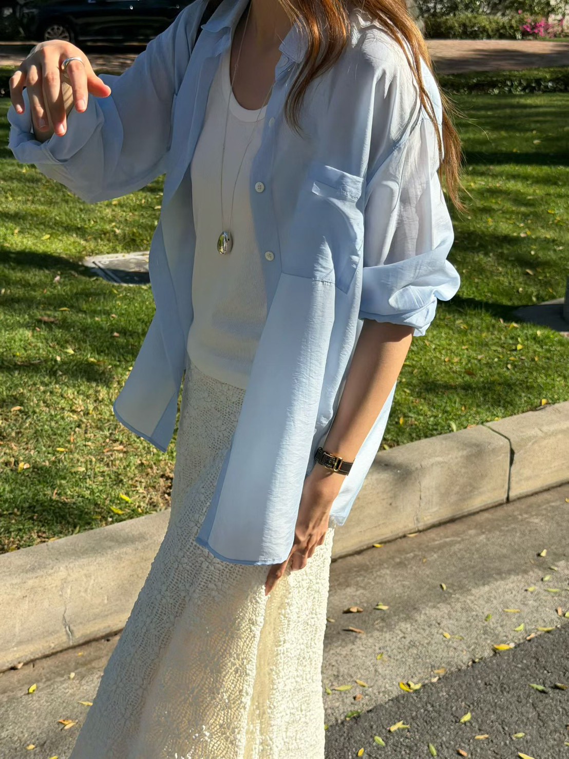 B26.大V家淡雅美人襯衫