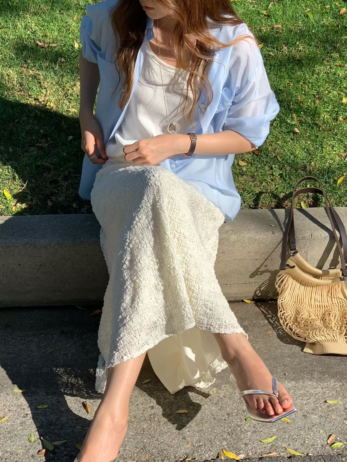 B26.大V家淡雅美人襯衫