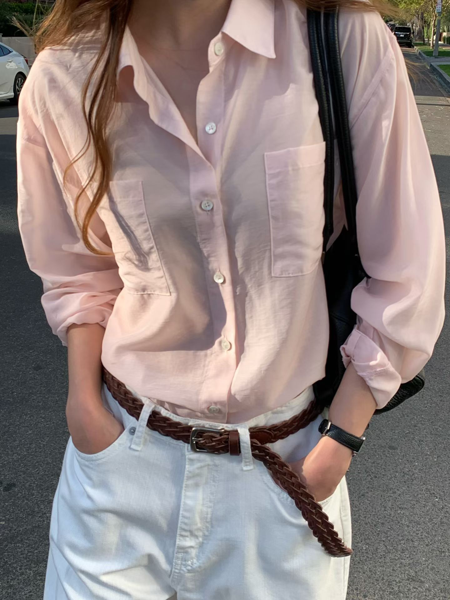 B26.大V家淡雅美人襯衫