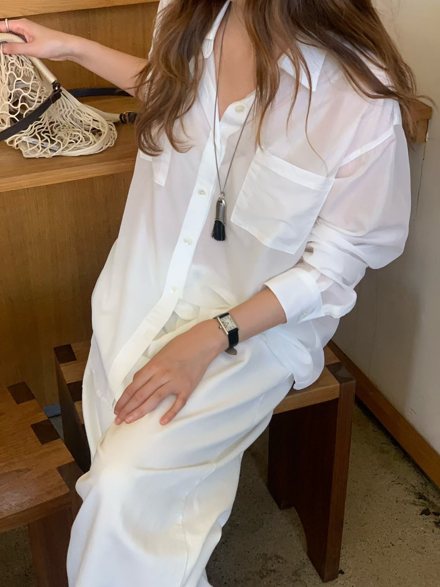 B26.大V家淡雅美人襯衫