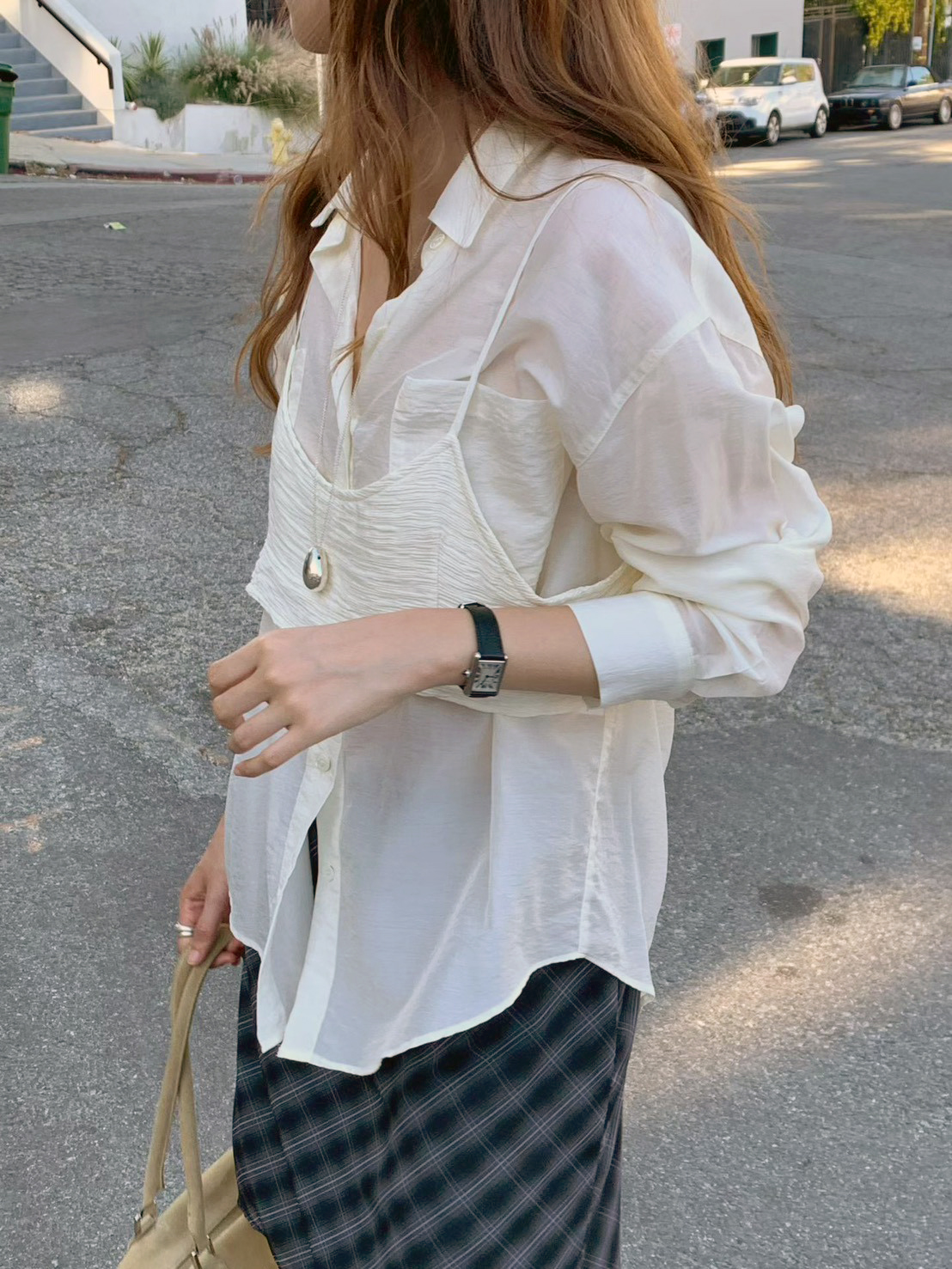 B26.大V家淡雅美人襯衫