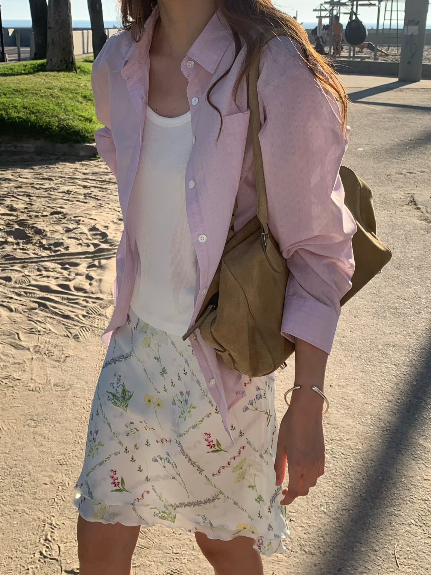 B25.大V家粉彩直條紋襯衫