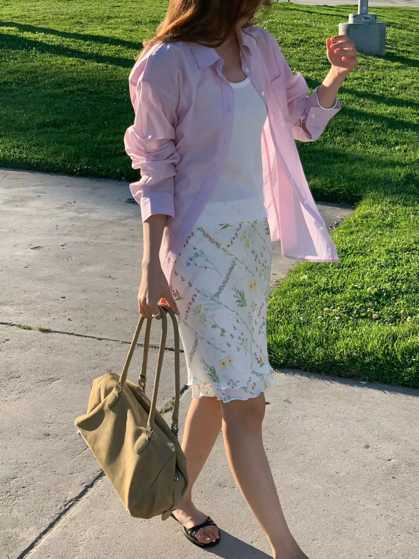 B25.大V家粉彩直條紋襯衫