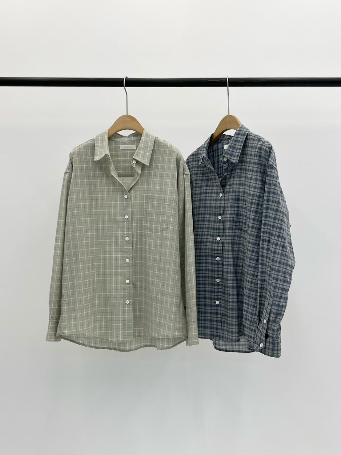 B24.大V家復古小格子襯衫