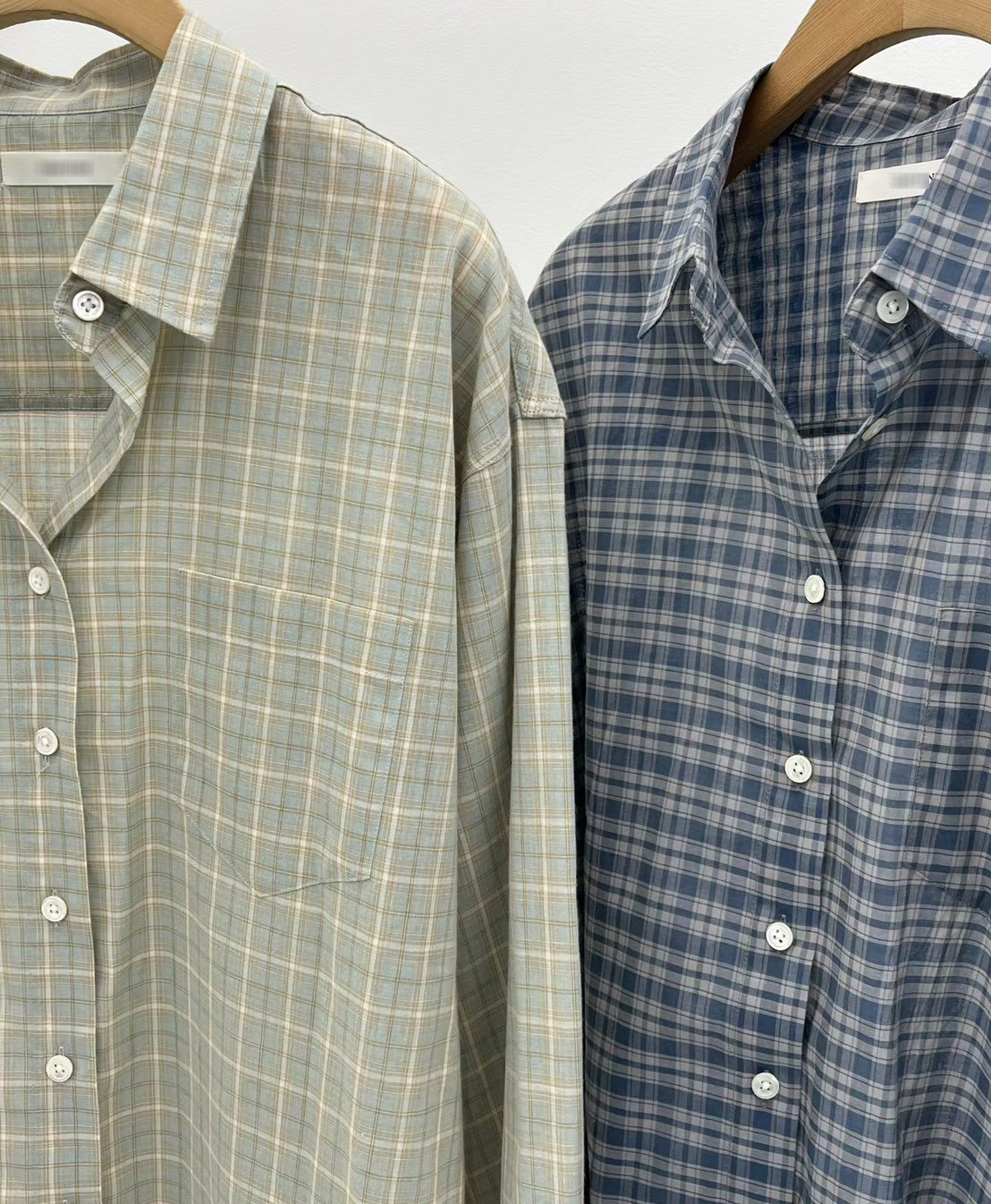 B24.大V家復古小格子襯衫