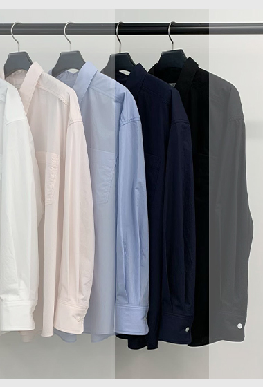 B66.都會淡雅口袋襯衫