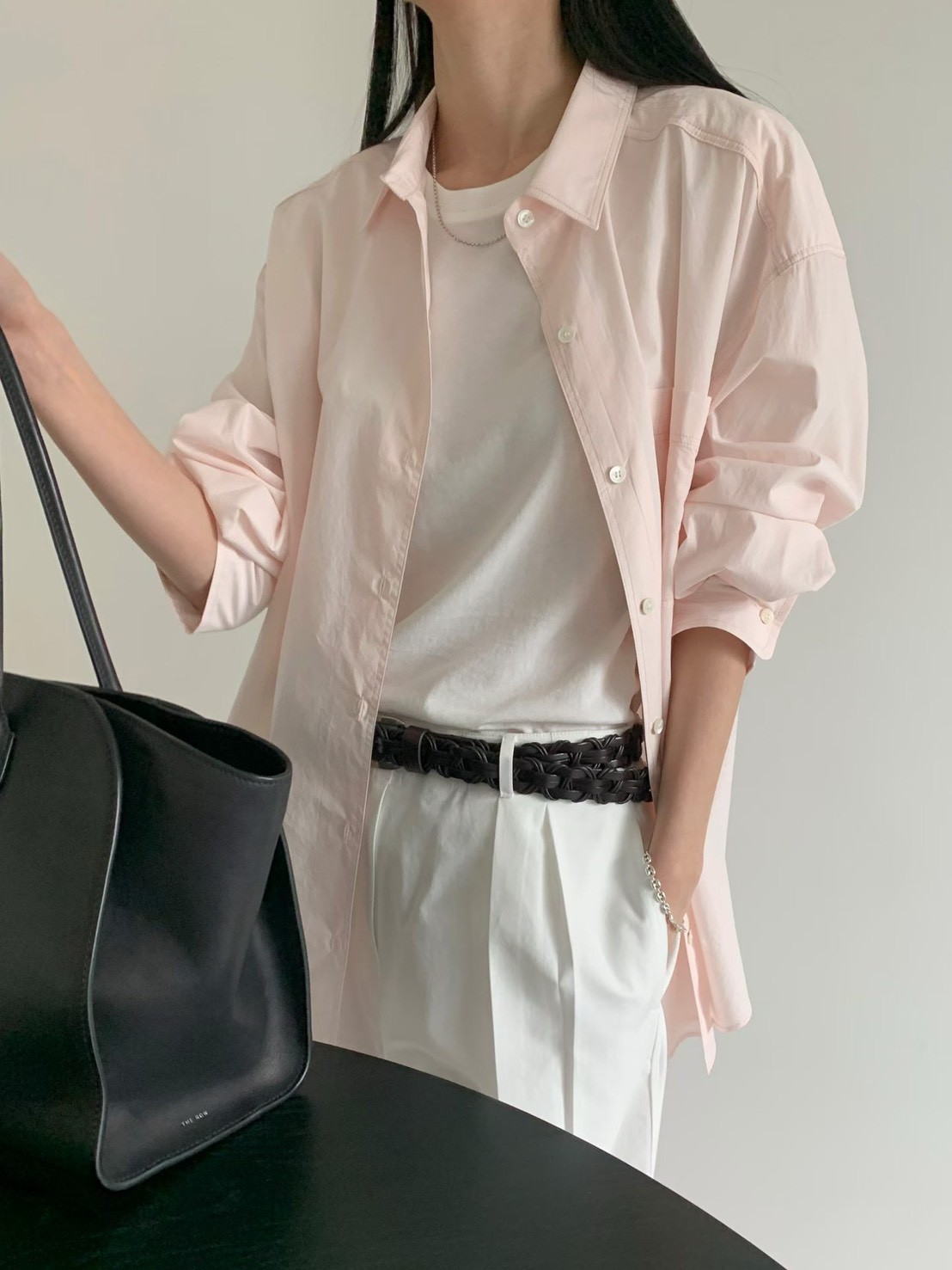 B66.都會淡雅口袋襯衫