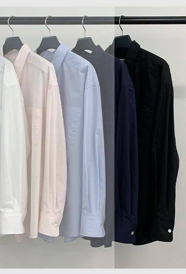 B66.都會淡雅口袋襯衫